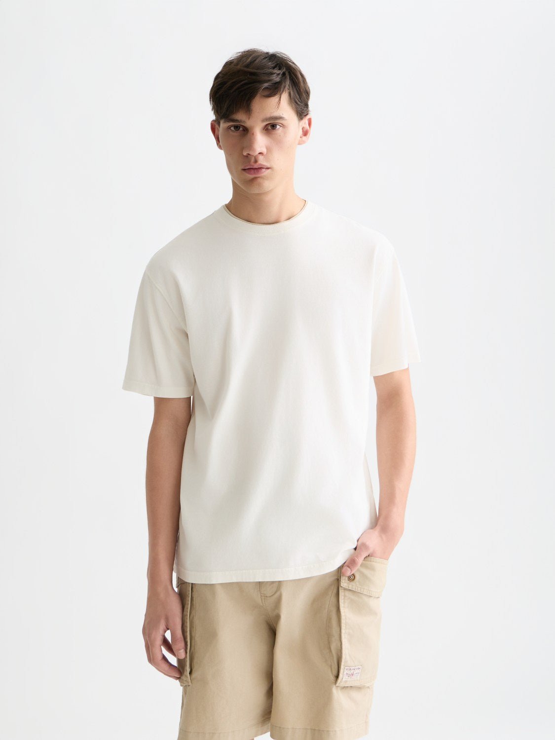 3 Crosses Garment Dye Relaxed Fit T-Shirt - Scotch & Soda South Africa