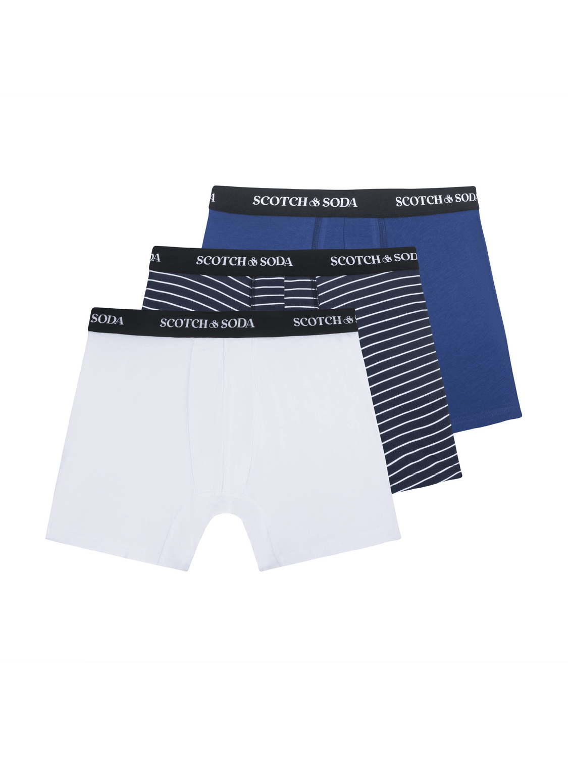 3Pk Mens Cotton Stretch Boxer Brief - Scotch & Soda South Africa