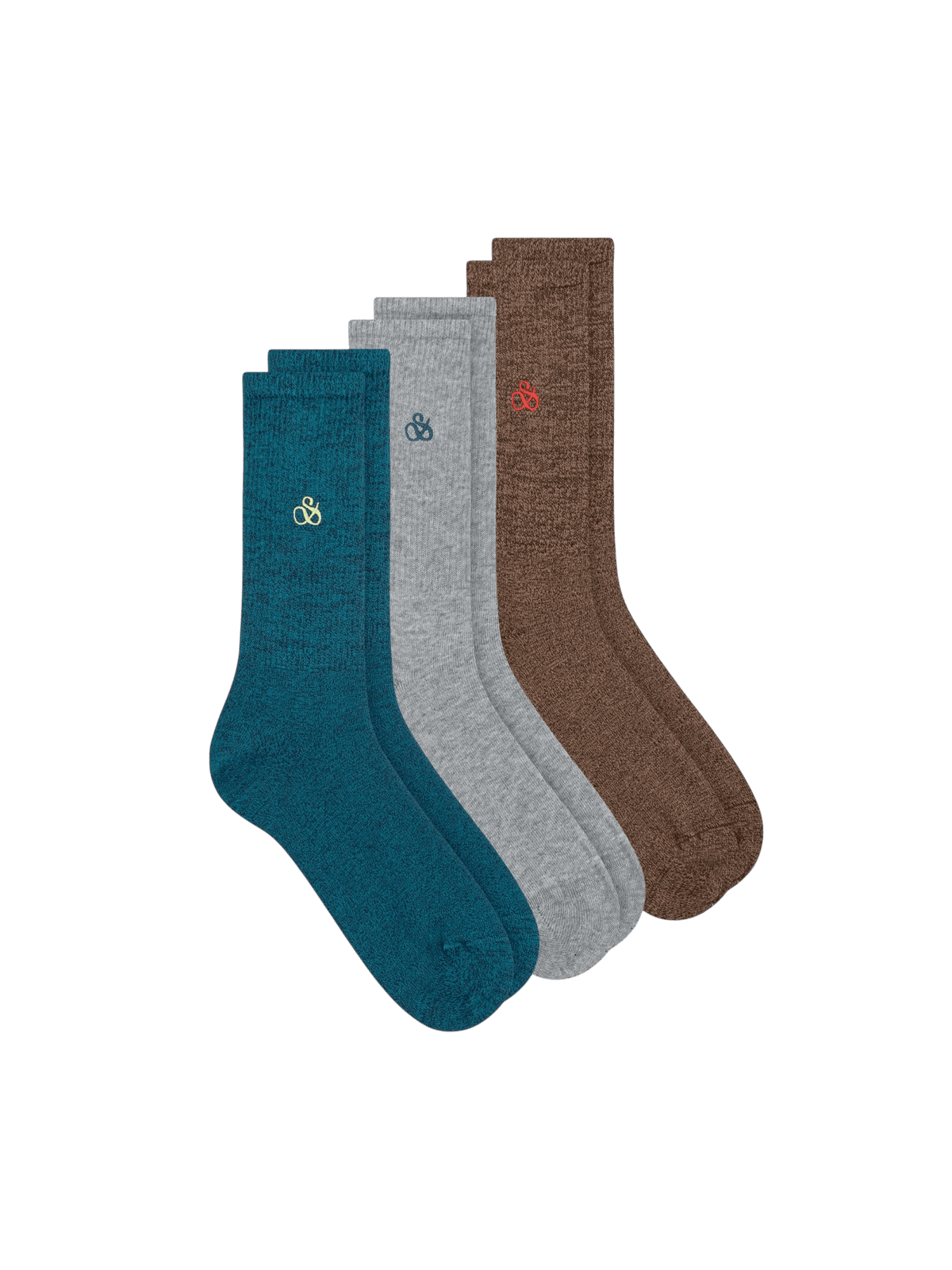 3Pk Mens Non Terry Ribbed Crew - Scotch & Soda South Africa