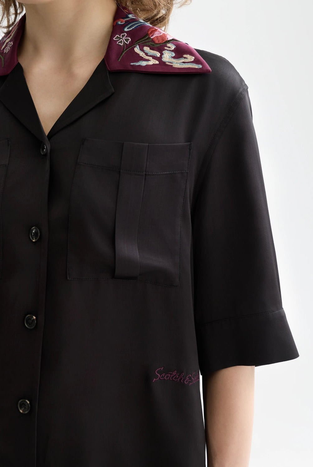 40 Years Embroidered Short Sleeve Shirt - Scotch & Soda South Africa