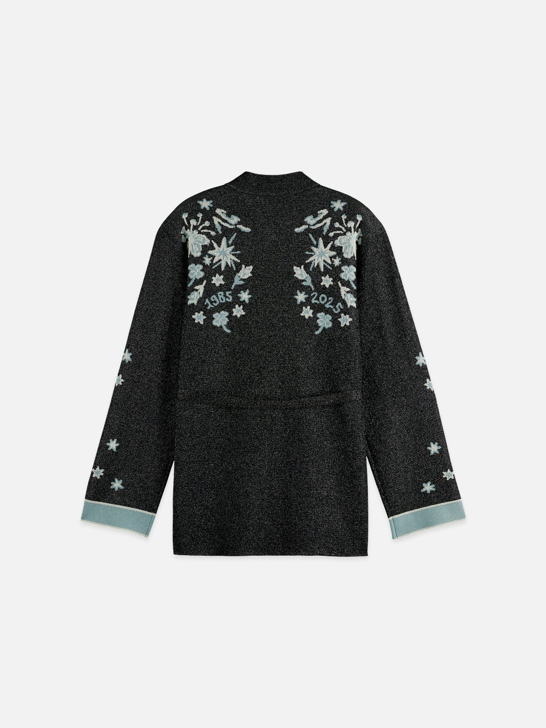 40 Years Jacquard Belted Knitted Jacket - Scotch & Soda South Africa