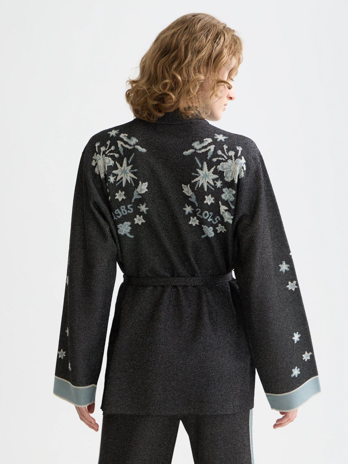 40 Years Jacquard Belted Knitted Jacket - Scotch & Soda South Africa