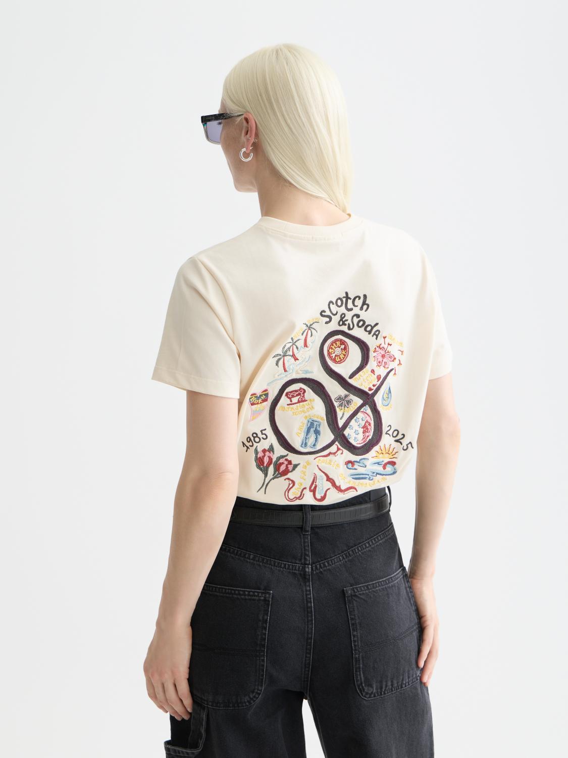 40 Years Washed Artwork Regular Fit T-Shirt - Scotch & Soda South Africa