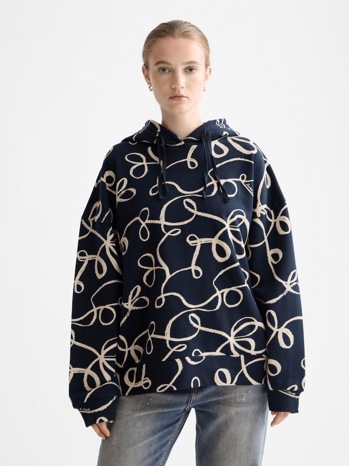 All Over Printed Hoodie - Scotch & Soda South Africa