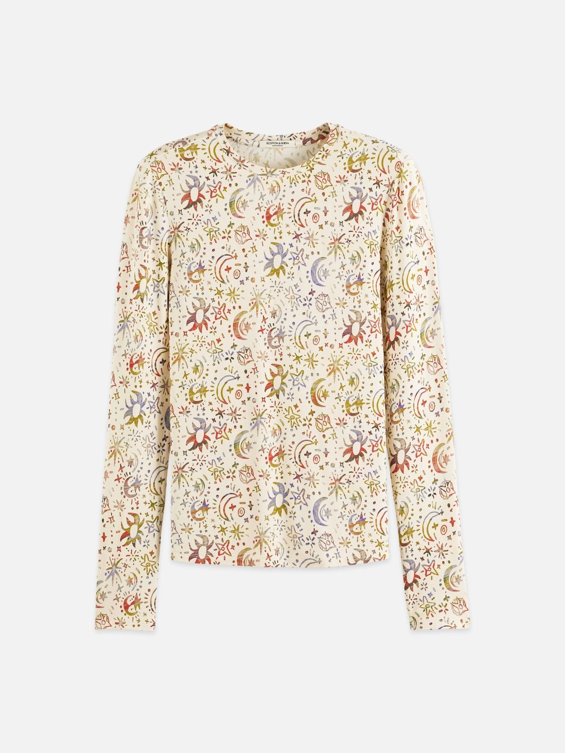 All Over Printed Long Sleeve T-Shirt - Scotch & Soda South Africa