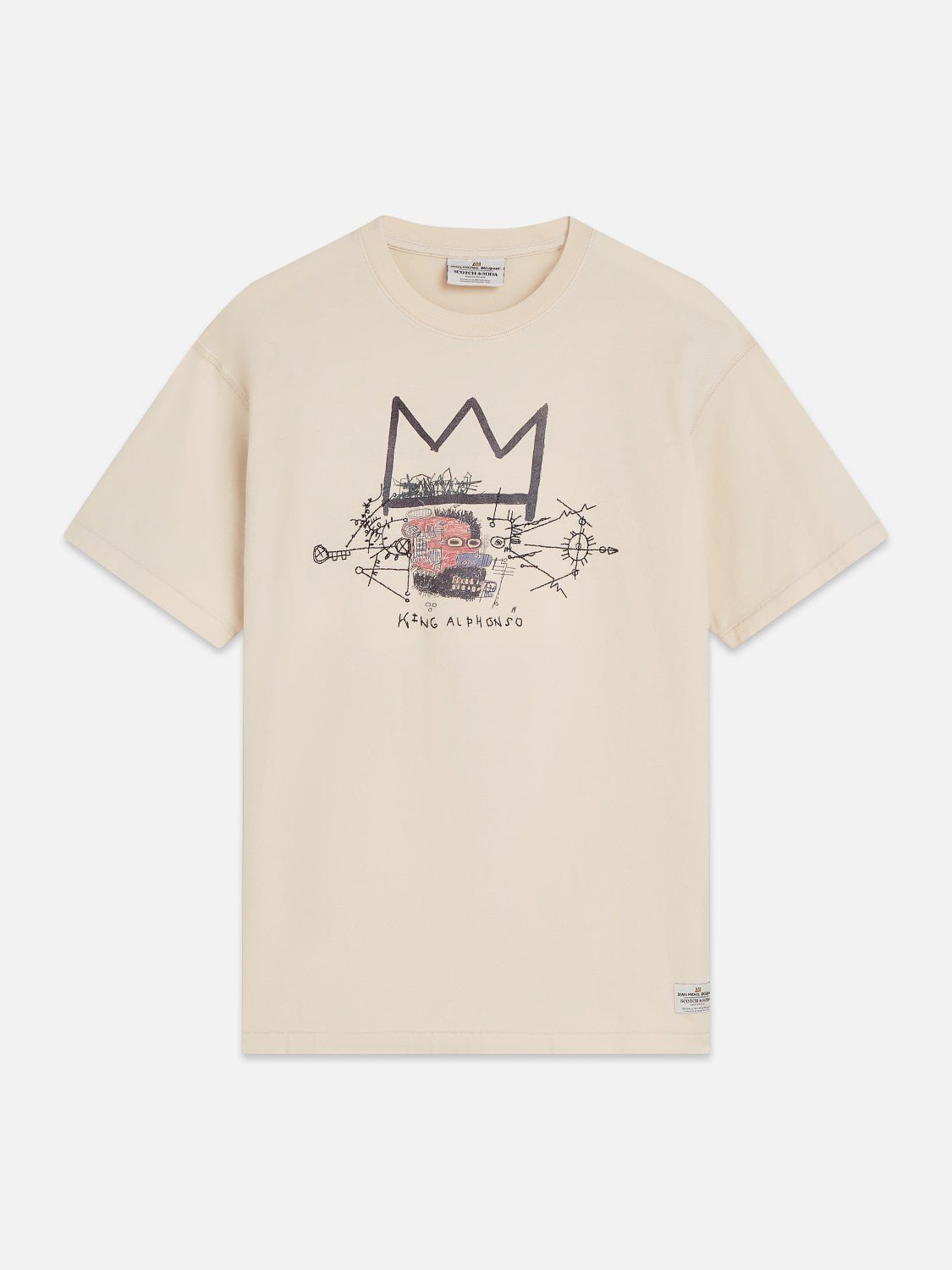 Basquiat Artwork Relaxed Fit Tshirt - Scotch & Soda South Africa