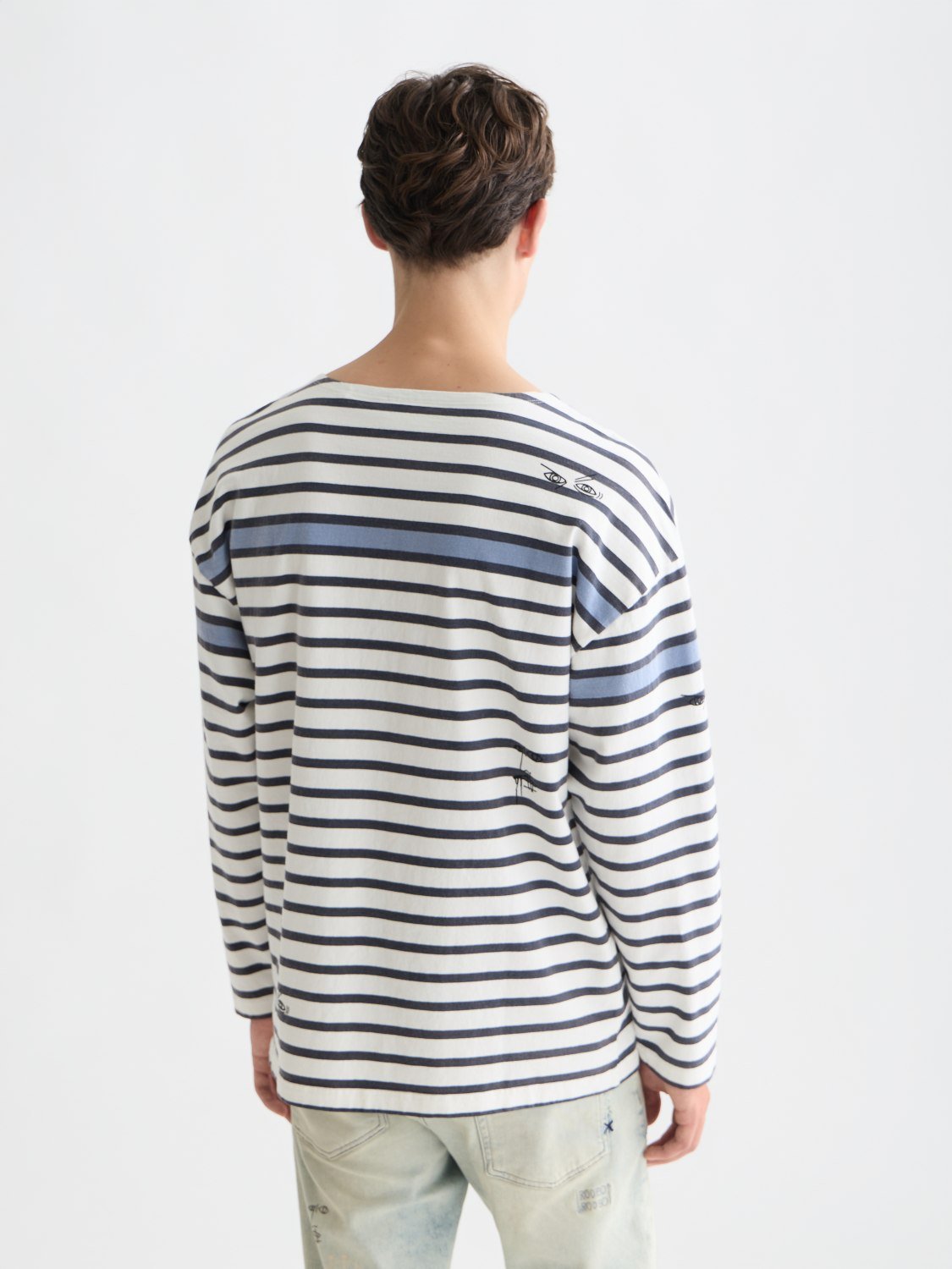 Basquiat Breton Striped Longsleeved Tshirt - Scotch & Soda South Africa