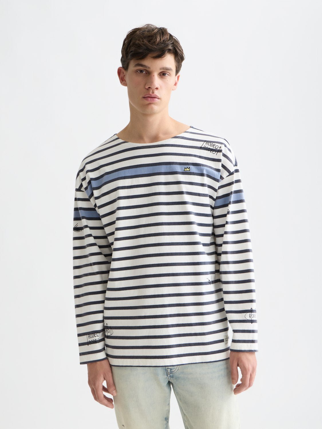Basquiat Breton Striped Longsleeved Tshirt - Scotch & Soda South Africa