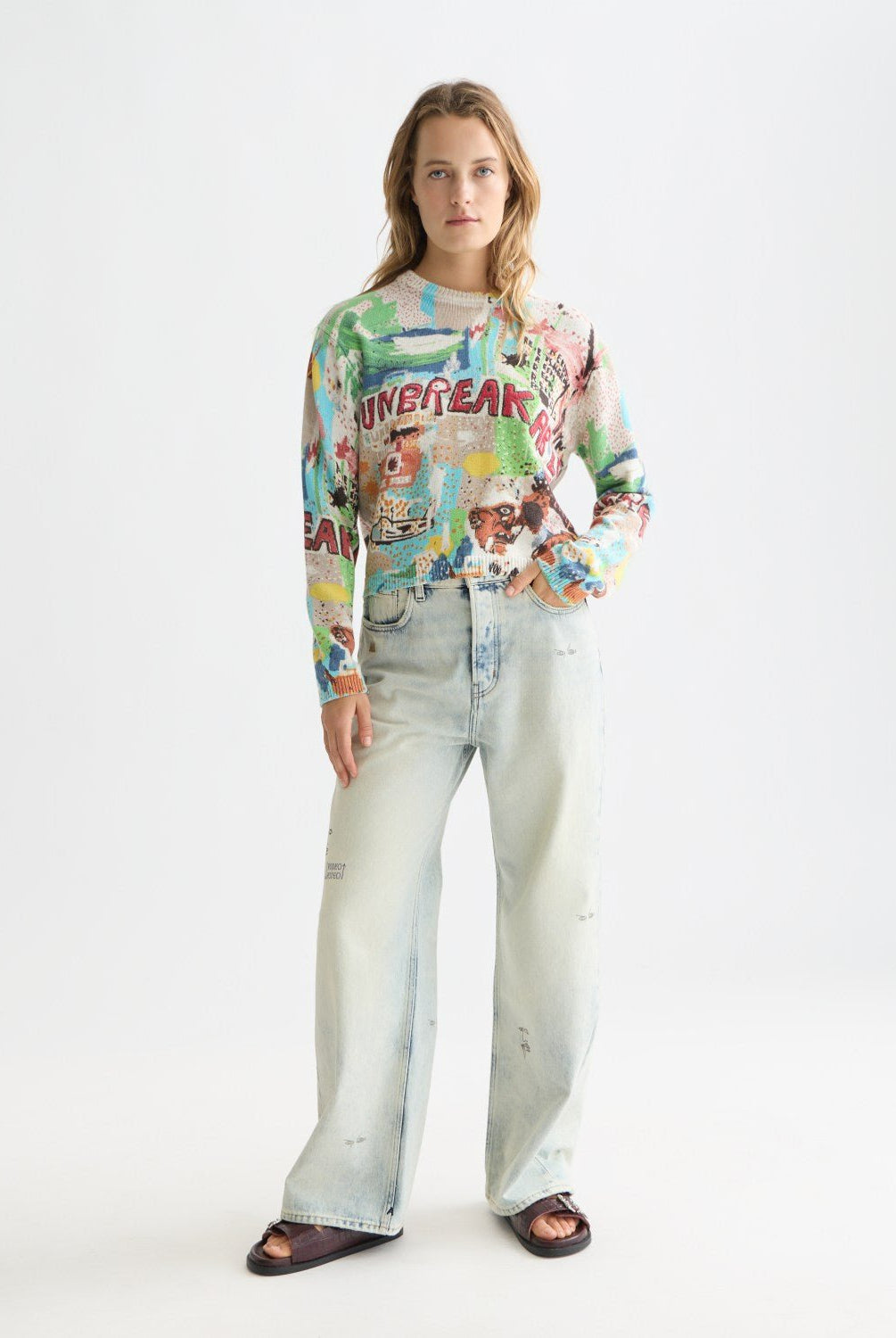 Basquiat Printed Pullover - Scotch & Soda South Africa