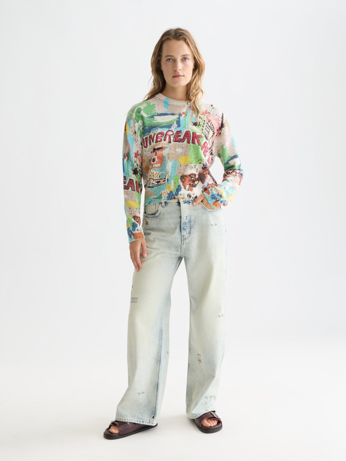 Basquiat Printed Pullover - Scotch & Soda South Africa