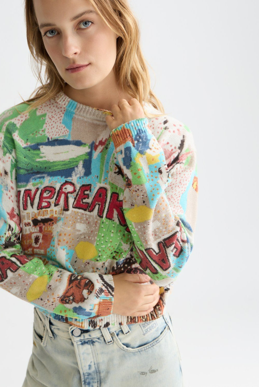 Basquiat Printed Pullover - Scotch & Soda South Africa