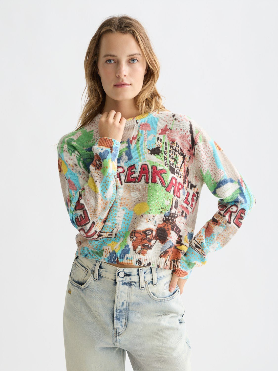 Basquiat Printed Pullover - Scotch & Soda South Africa
