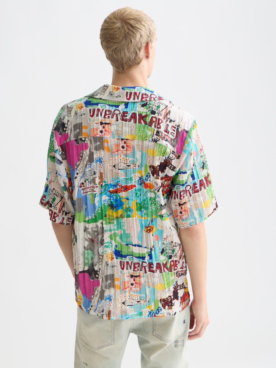 Basquiat Printed Relaxedfit Shortsleeved Shirt - Scotch & Soda South Africa