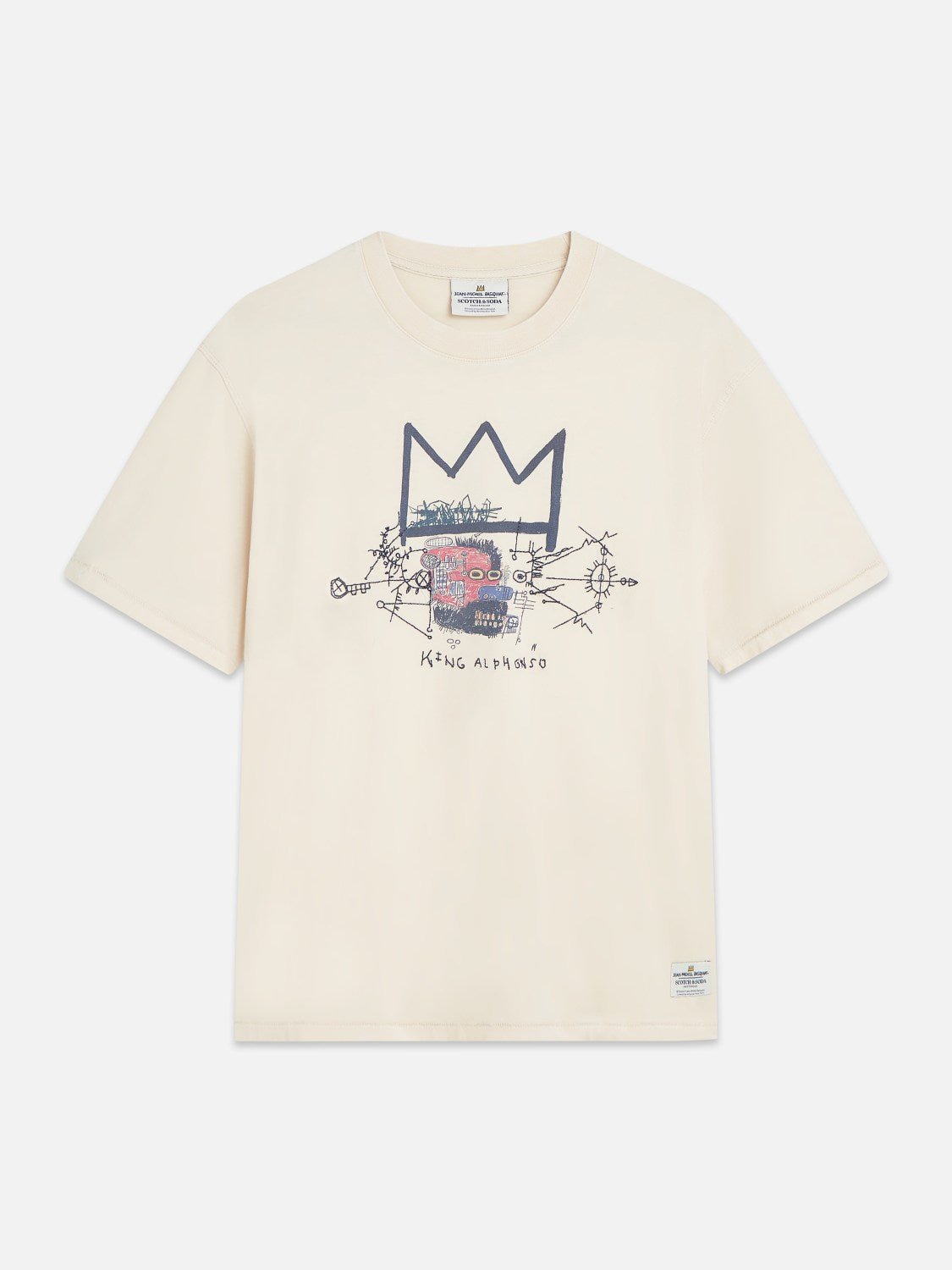 Basquiat Washed Artwork T-Shirt - Scotch & Soda South Africa