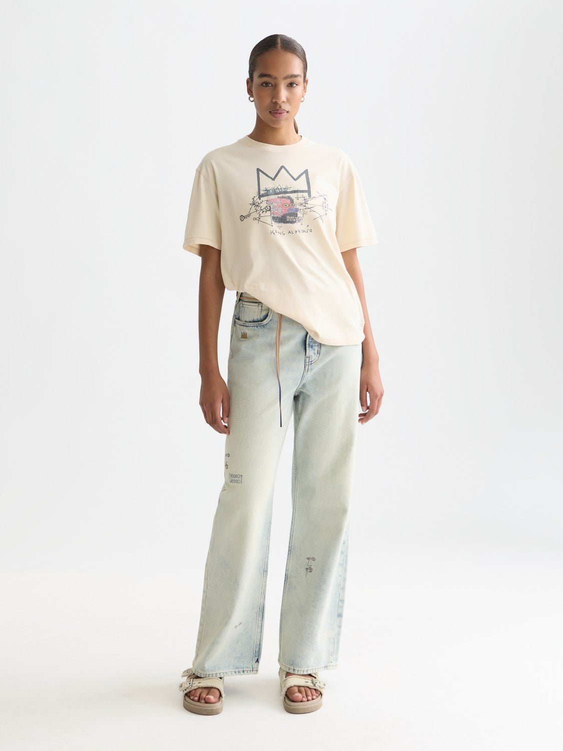 Basquiat Washed Artwork T-Shirt - Scotch & Soda South Africa