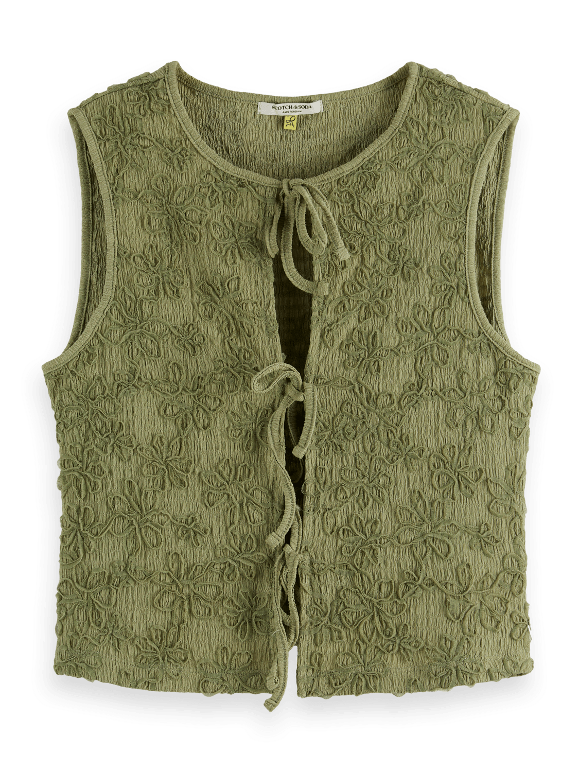 Bow Closure Structured Tank - Scotch & Soda South Africa