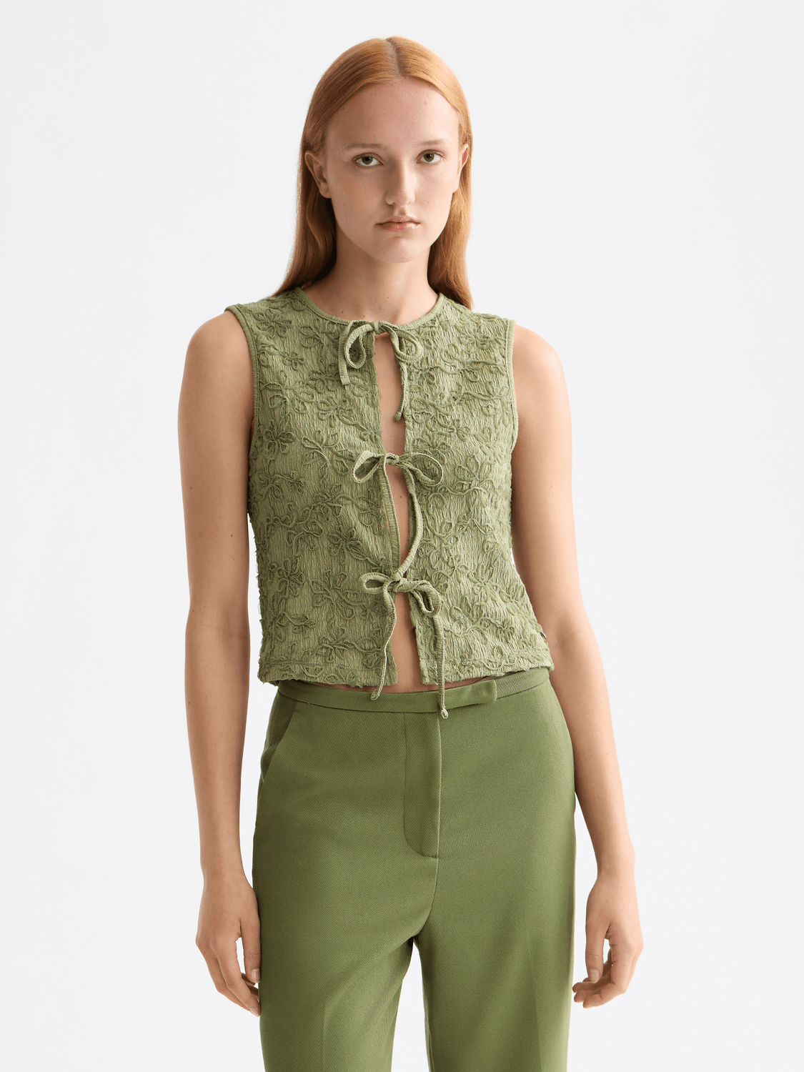 Bow Closure Structured Tank - Scotch & Soda South Africa