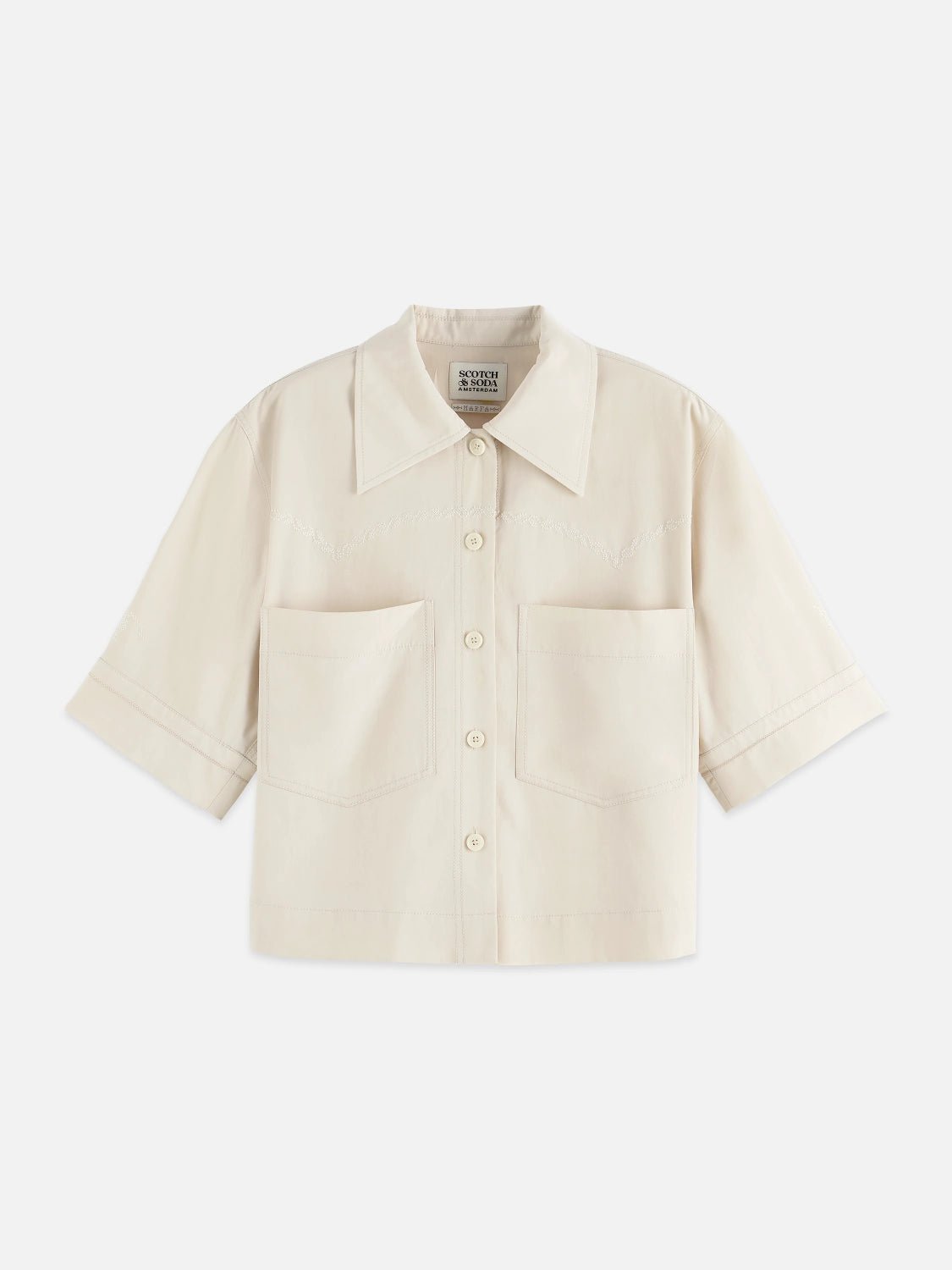 Boxy Short Sleeve Shirt - Scotch & Soda South Africa