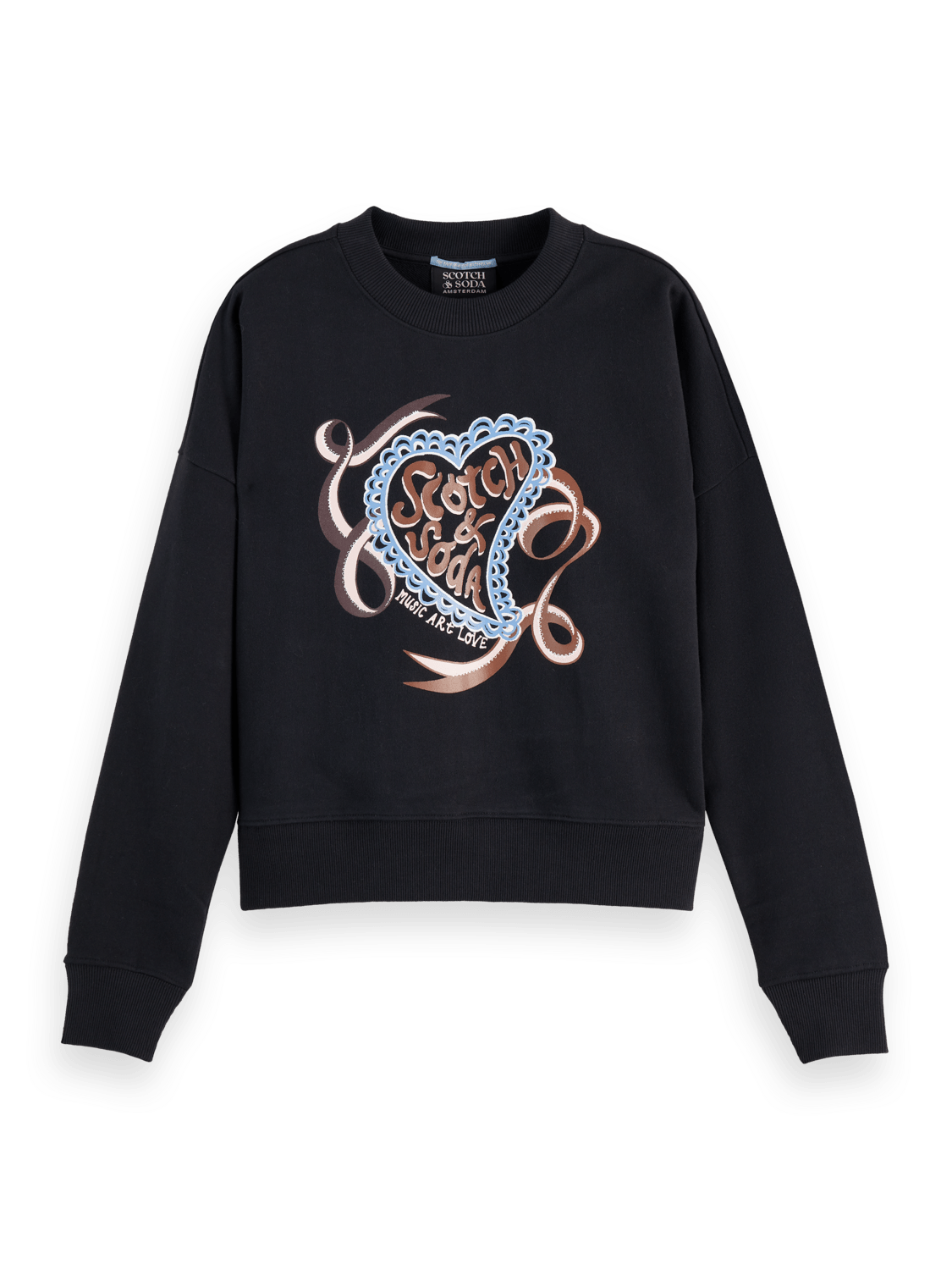 Chest Artwork Relaxed Sweatshirt - Scotch & Soda South Africa
