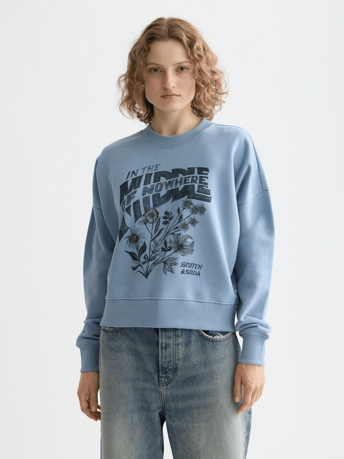 Chest Artwork Relaxed Sweatshirt - Scotch & Soda South Africa