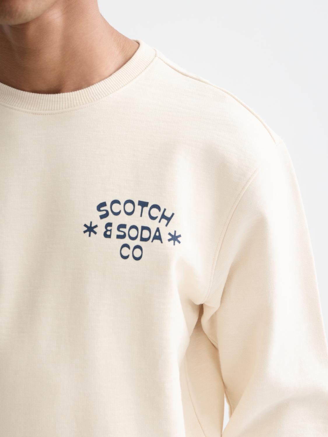 Chest Logo Regular-Fit Sweatshirt - Scotch & Soda South Africa