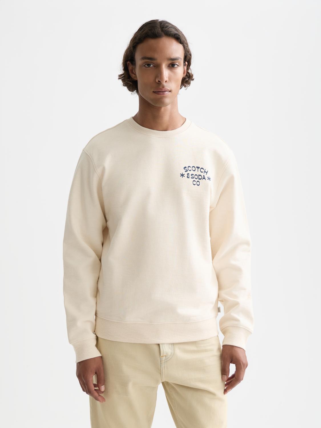 Chest Logo Regular-Fit Sweatshirt - Scotch & Soda South Africa