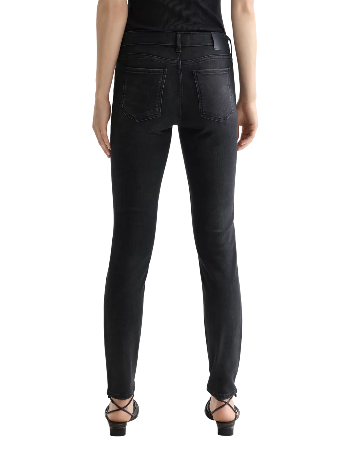 Core Bohemienne Mid Rise Skinny Jeans – Black Coast - Scotch & Soda South Africa