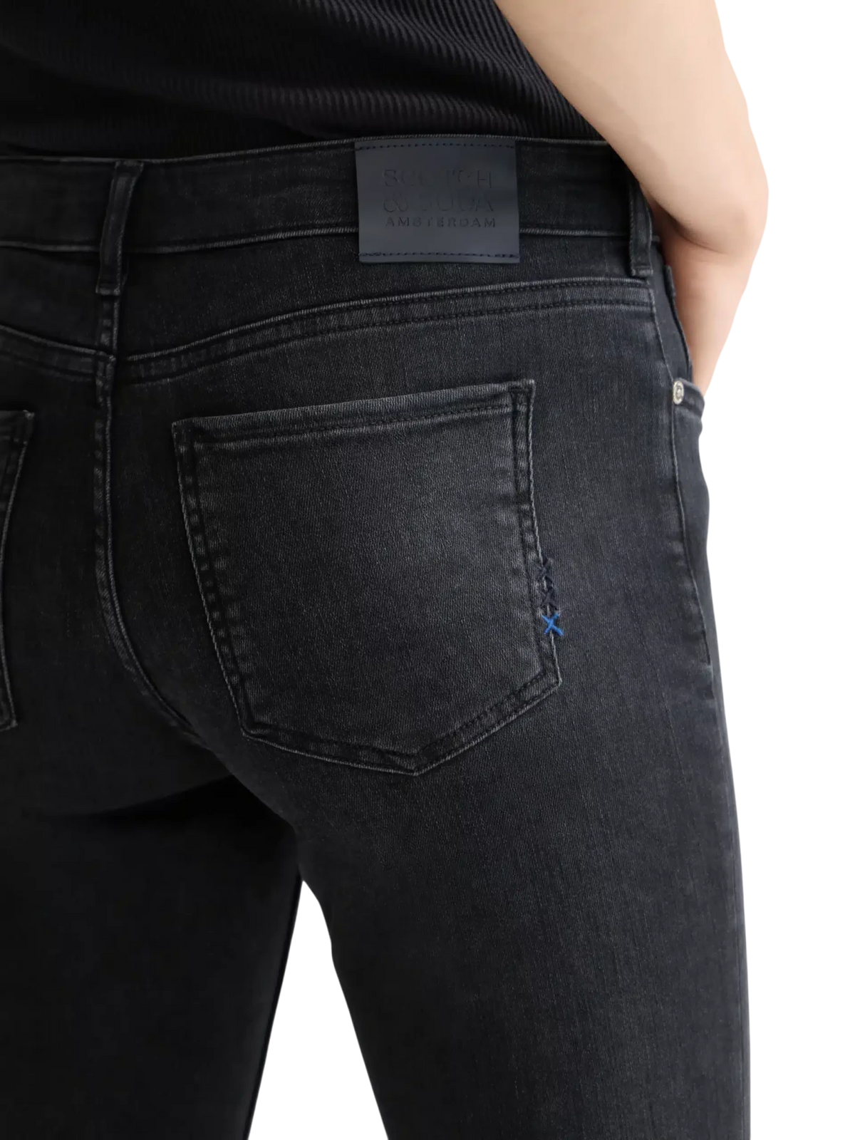 Core Bohemienne Mid Rise Skinny Jeans – Black Coast - Scotch & Soda South Africa