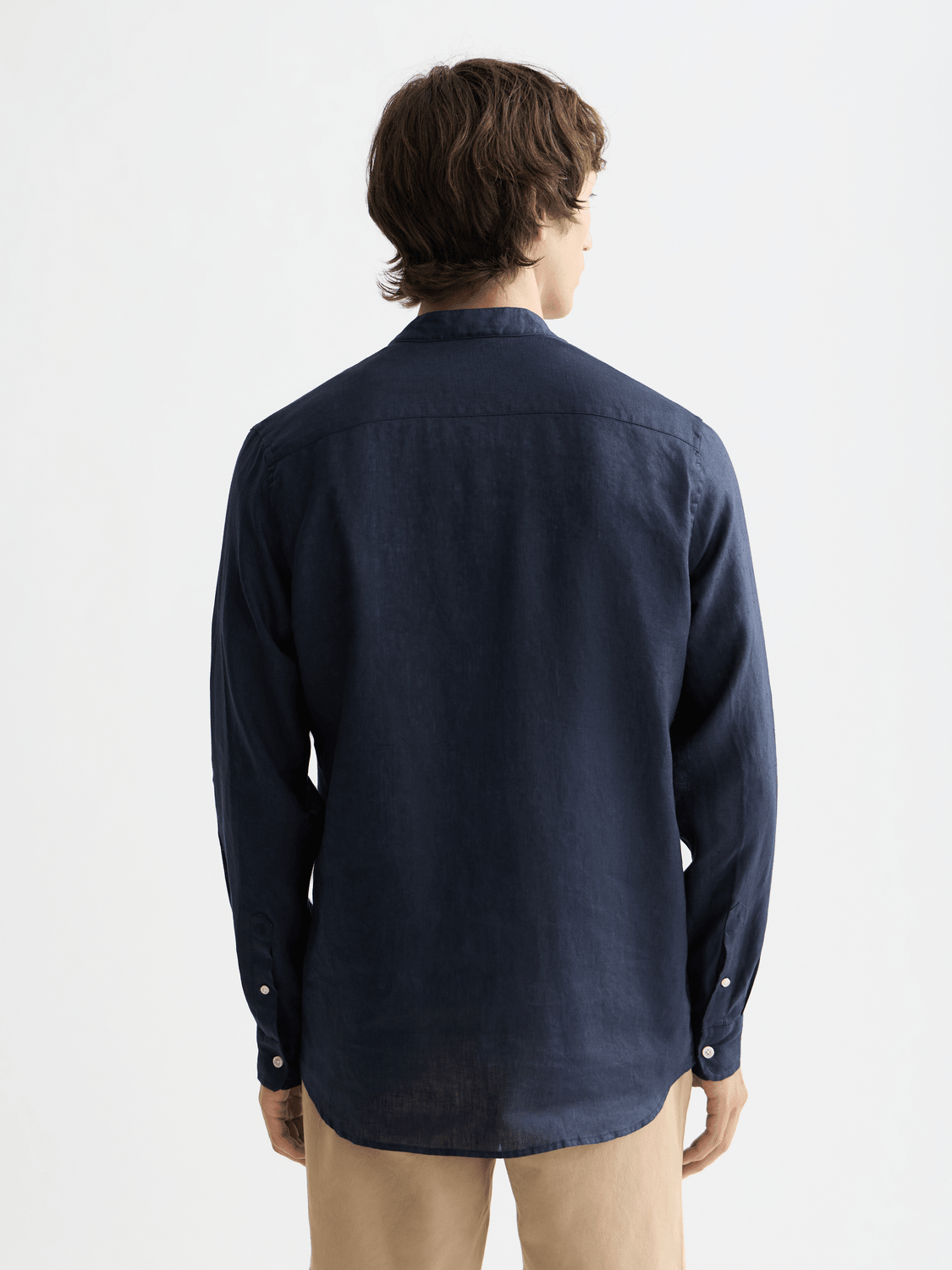 Core - Linen Shirt Ls Stand Up Collar - Scotch & Soda South Africa