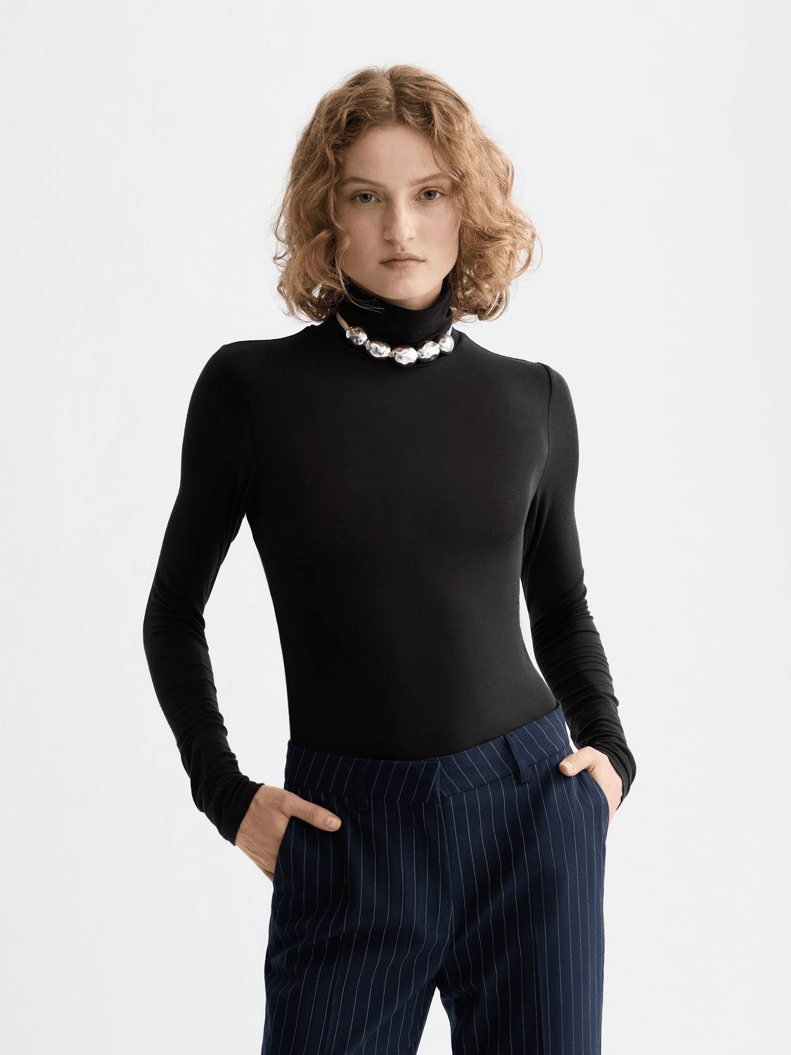 Core Roll Up Neck Long Sleeve T-Shirt - Scotch & Soda South Africa