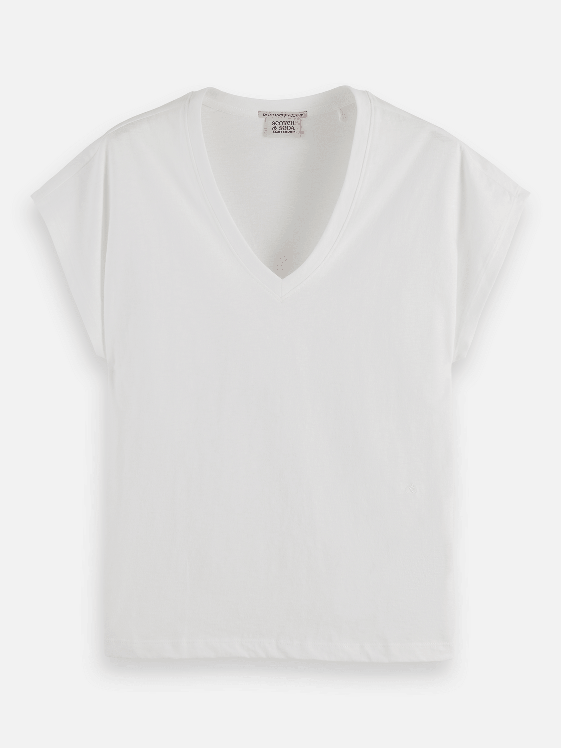 Core Slub V-Neck T-Shirt - Scotch & Soda South Africa
