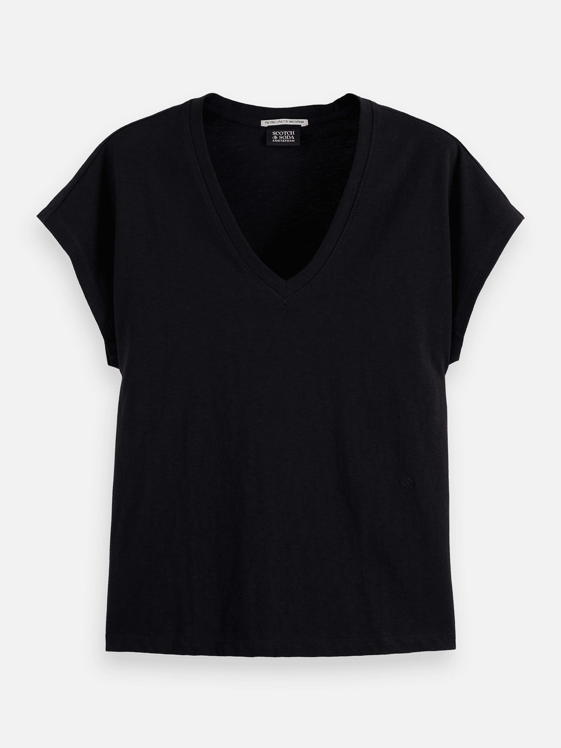 Core Slub V-Neck T-Shirt - Scotch & Soda South Africa