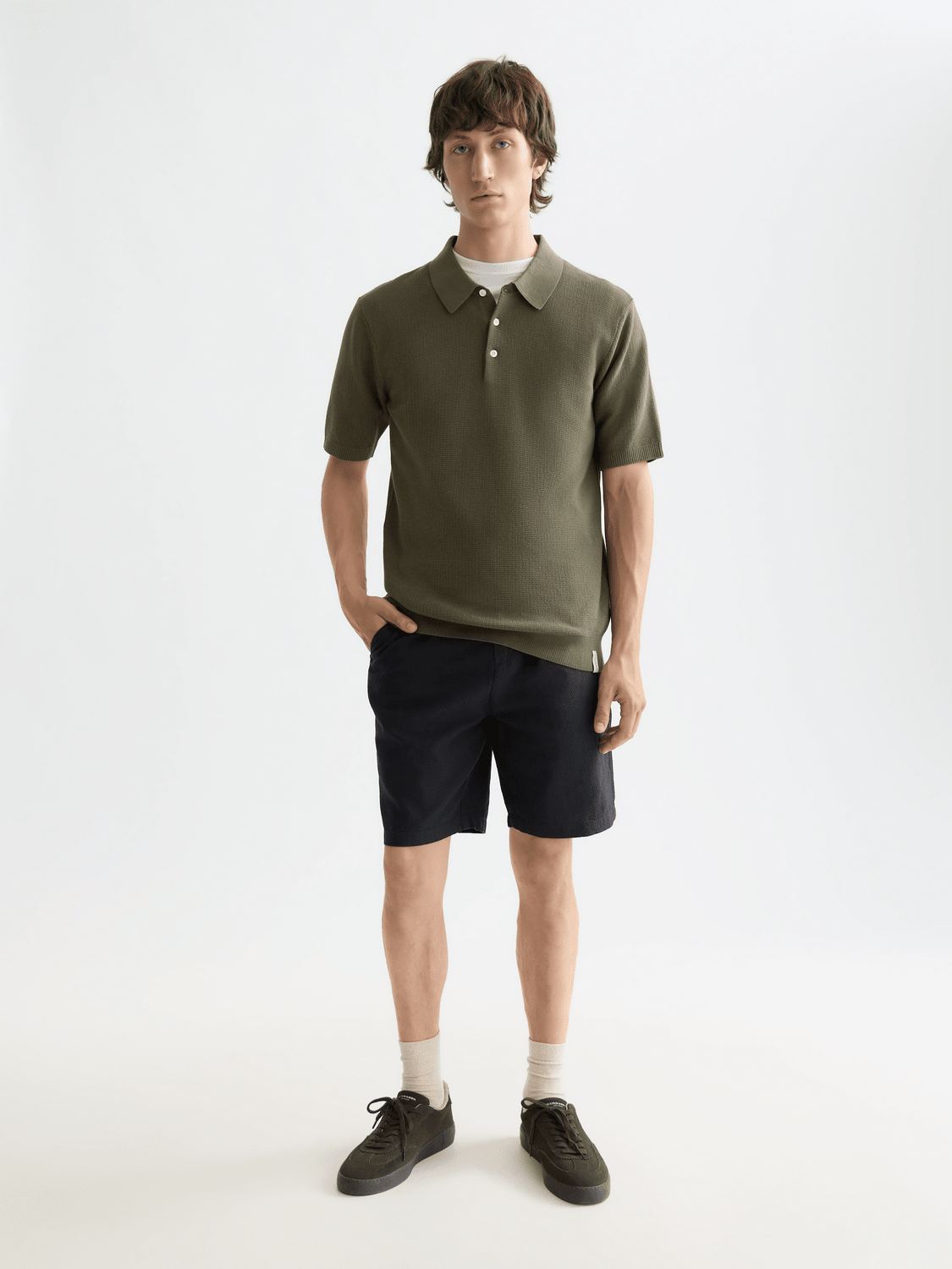Core - Structured Knitted Regular-Fit Polo - Scotch & Soda South Africa