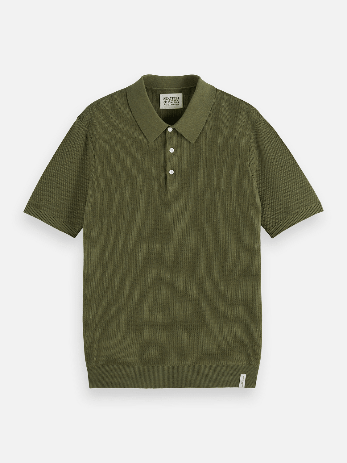 Core - Structured Knitted Regular-Fit Polo - Scotch & Soda South Africa