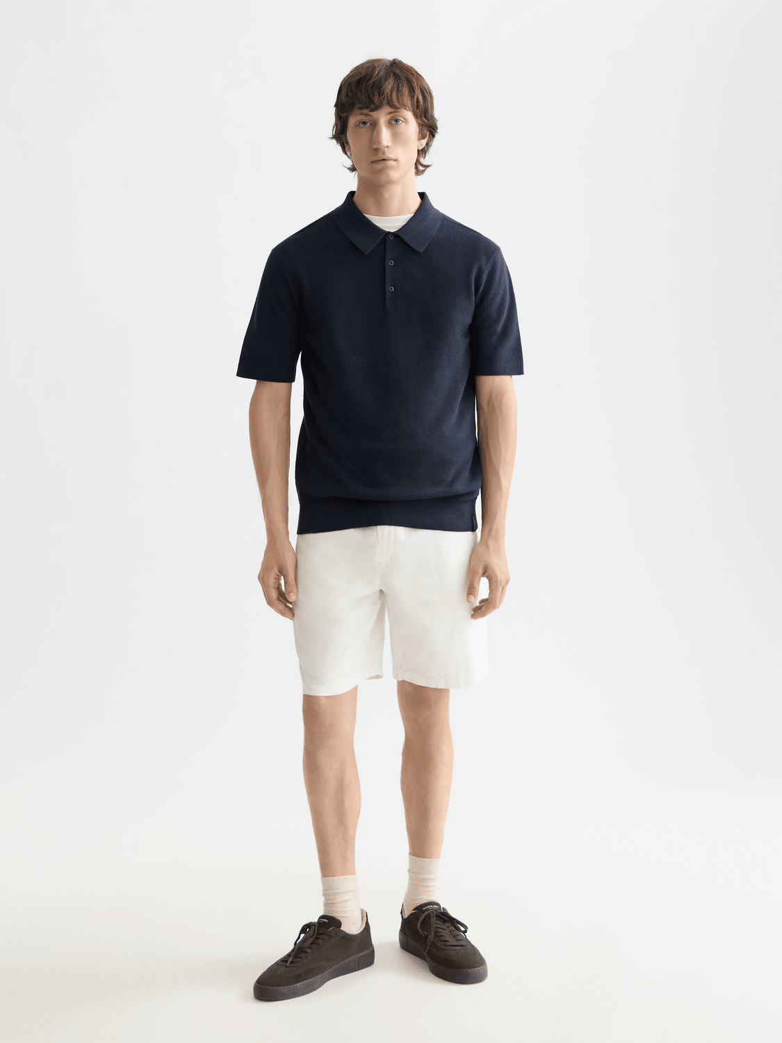 Core - Structured Knitted Regular-Fit Polo - Scotch & Soda South Africa