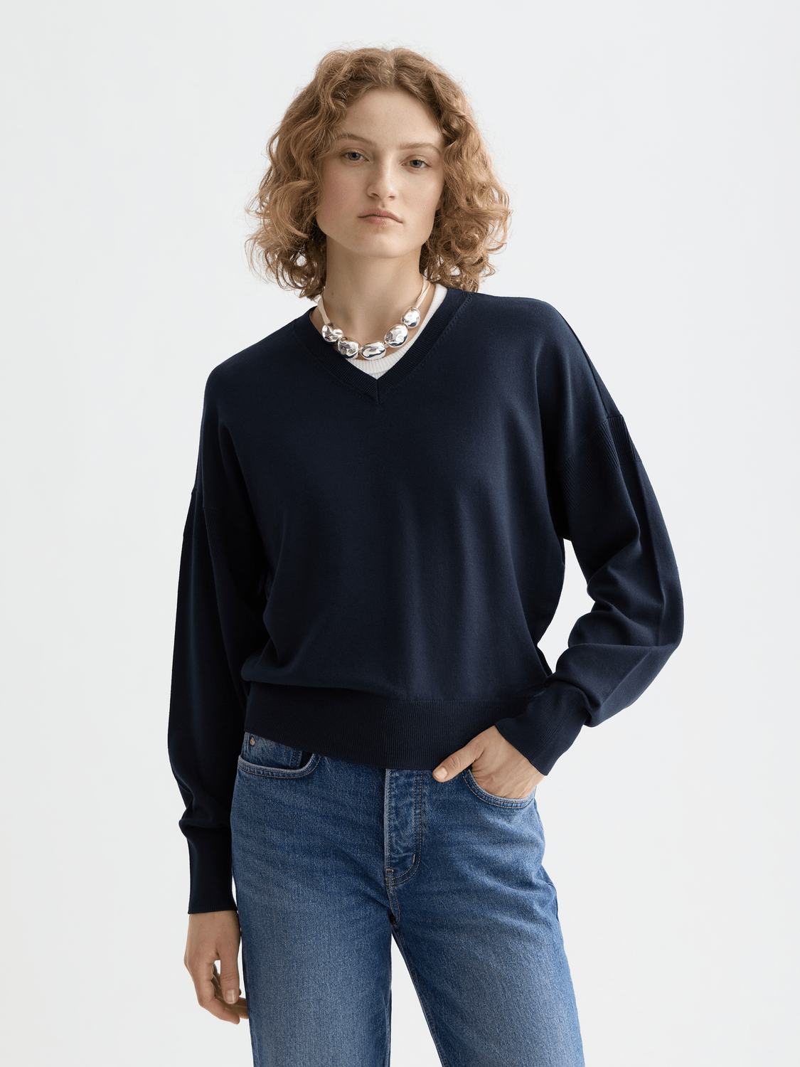 Core V-Neck Relaxed Pullover - Scotch & Soda South Africa