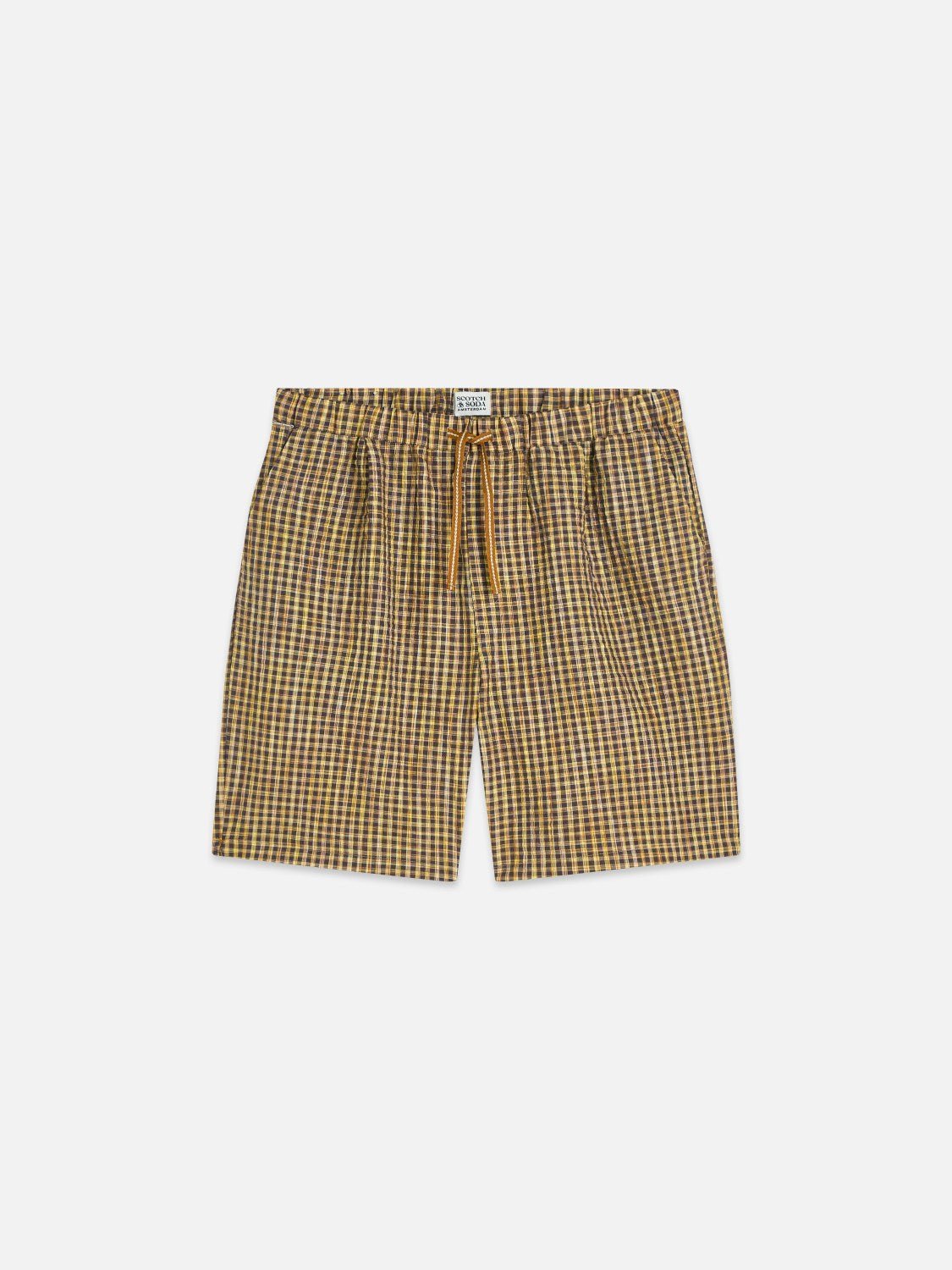 Cotton Seersucker Widefit Bermuda Shorts - Scotch & Soda South Africa