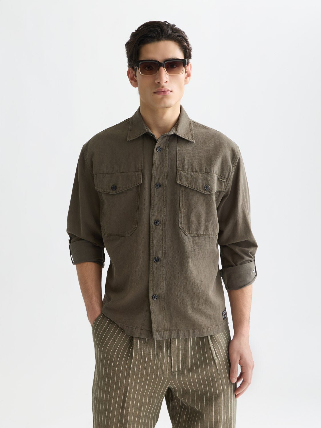 Cottonlinen Overshirt - Scotch & Soda South Africa
