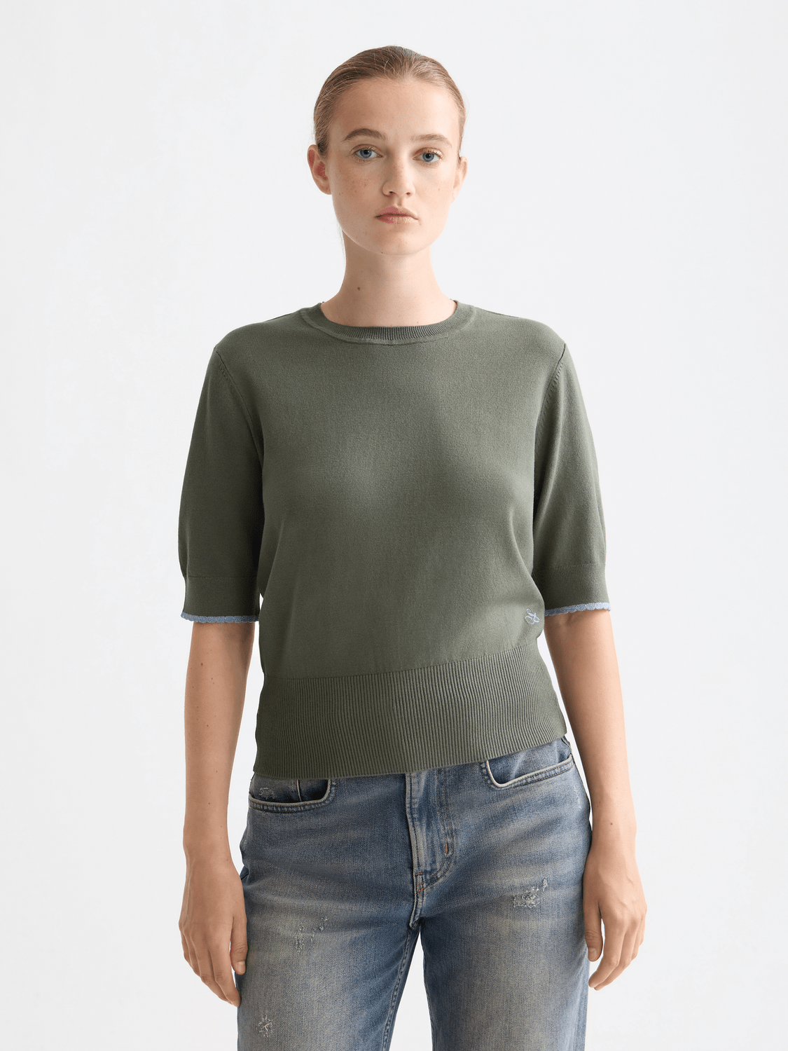 Crew Neck Short Sleeve Pullover - Scotch & Soda South Africa