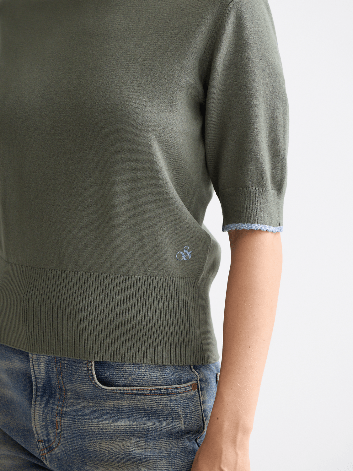 Crew Neck Short Sleeve Pullover - Scotch & Soda South Africa