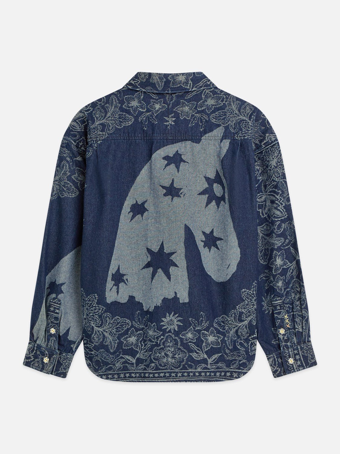 Denim Jacquard Overshirt - Scotch & Soda South Africa