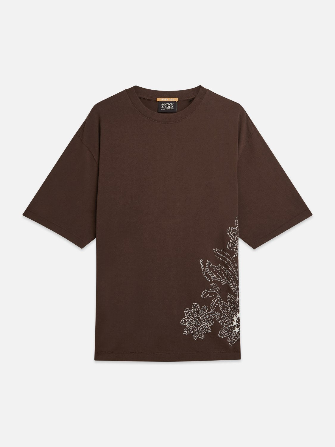Embroidered Artwork Loosefit Tshirt - Scotch & Soda South Africa