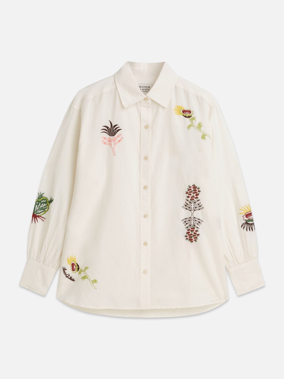Embroidered Girlfriend Shirt - Scotch & Soda South Africa