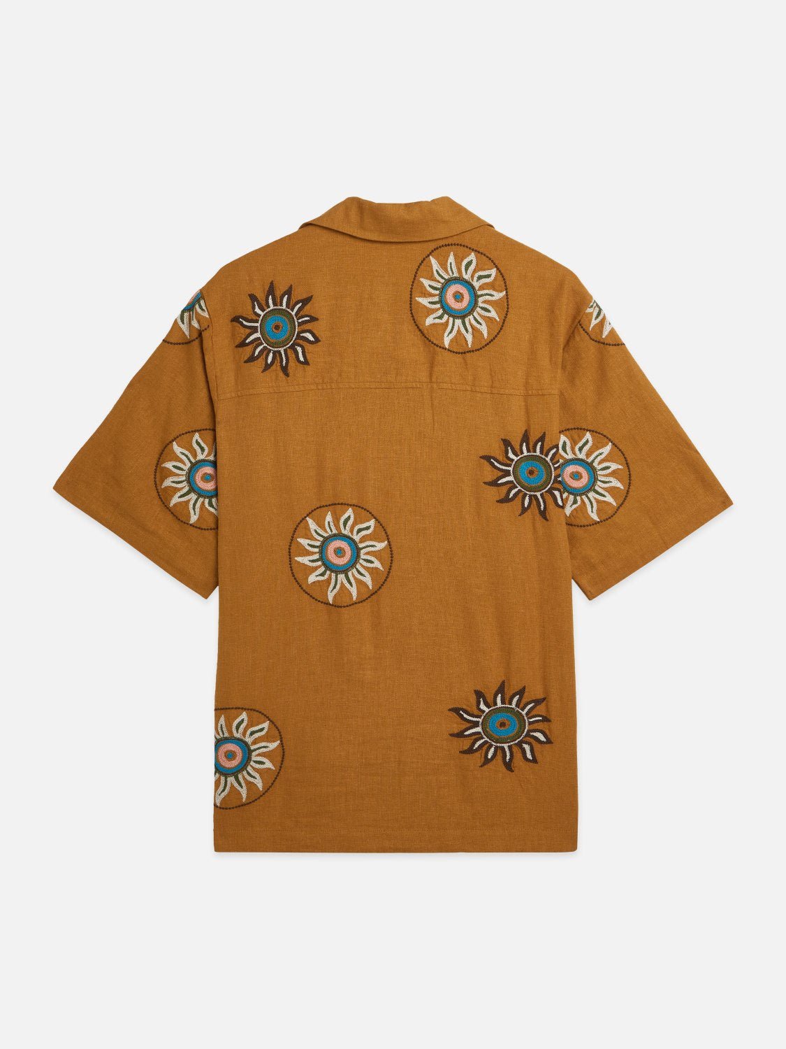 Embroidered Linen Relaxedfit Shortsleeved Shirt - Scotch & Soda South Africa