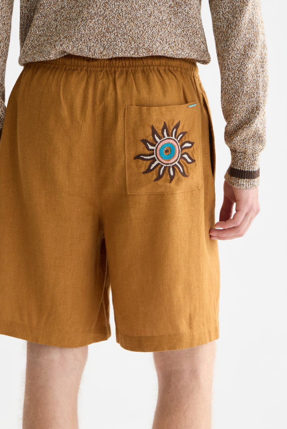 Embroidered Linenblend Widefit Bermuda Shorts - Scotch & Soda South Africa