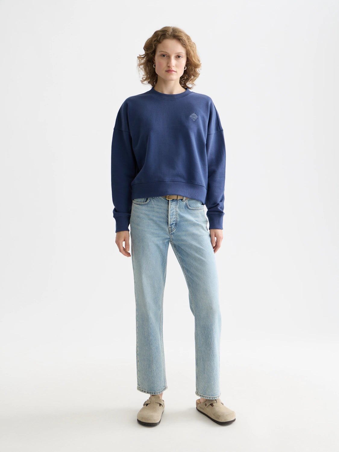 Embroidered Logo Relaxed Fit Sweatshirt - Scotch & Soda South Africa
