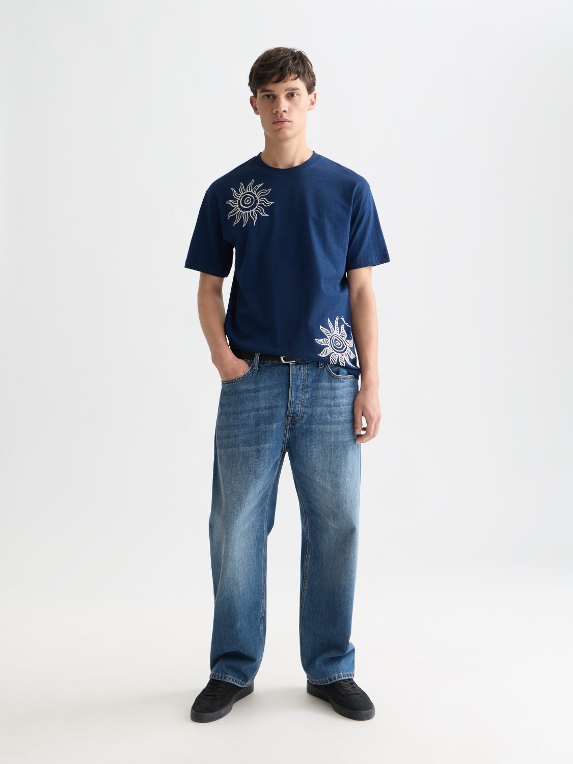 Embroidered Multi Artwork Relaxedfit Tshirt - Scotch & Soda South Africa