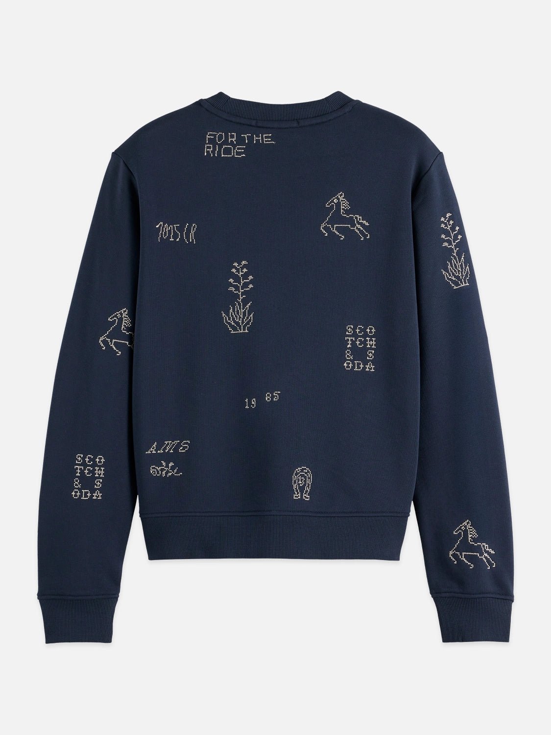 Embroidered Regular Fit Sweatshirt - Scotch & Soda South Africa