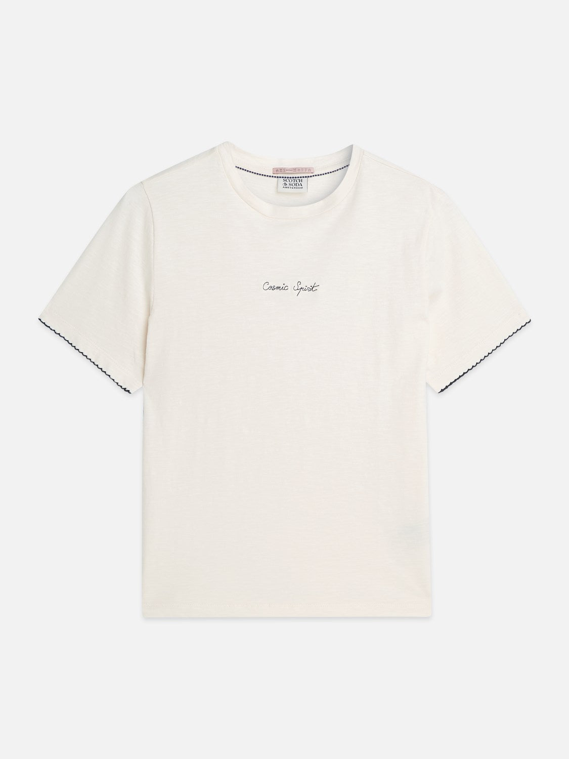 Embroidered Slub Regular-Fit T-Shirt - Scotch & Soda South Africa