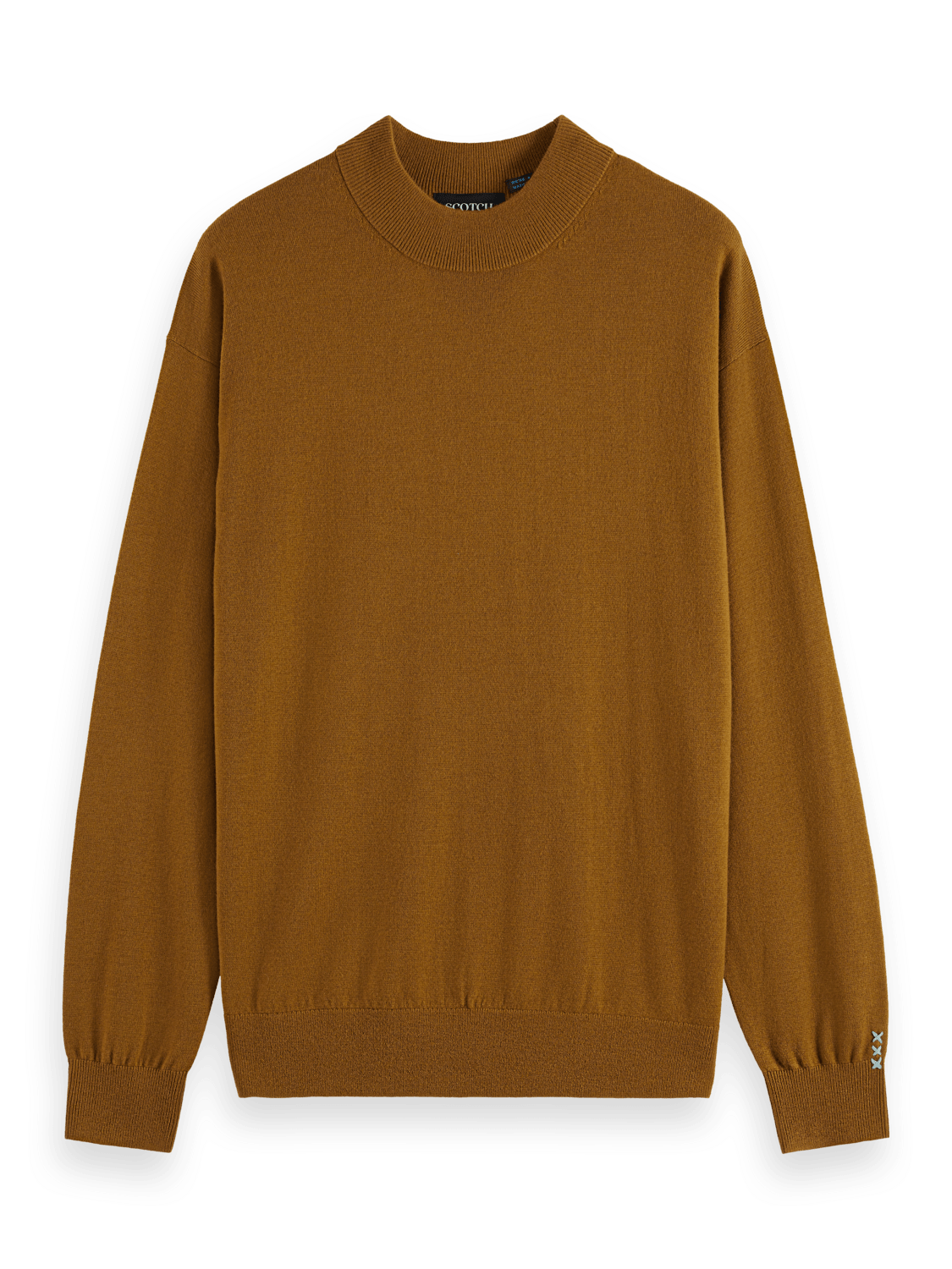 Essential Dropped Shoulder Mock Neck Sweater - Scotch & Soda South Africa